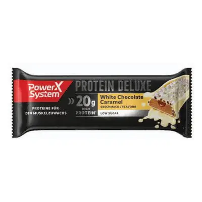 Barretta proteica con cioccolato bianco e caramello Protein Deluxe, 55g, Power System