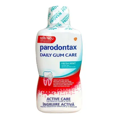 Collutorio senza alcool Daily Gum Care Fresh Mint Parodontax, 500 ml, Gsk