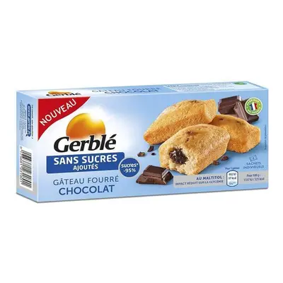 Torta ripiena di cioccolato senza zuccheri aggiunti, 150 g, Gerble