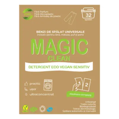 Detersivo per fasce Magic clean Eco Sensitive 32 lavaggi, 32 pz