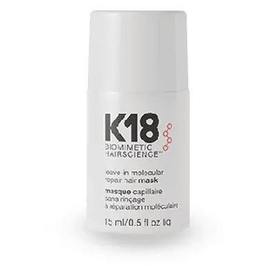 Maschera per capelli K18 Leave In maschera per capelli riparatrice molecolare 15 ml