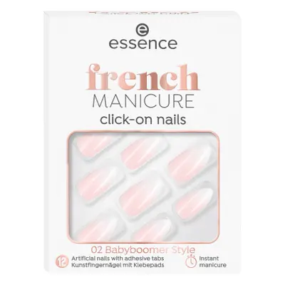 Essence Unghie finte french click-on 02 Babyboomer Style, 12 pz