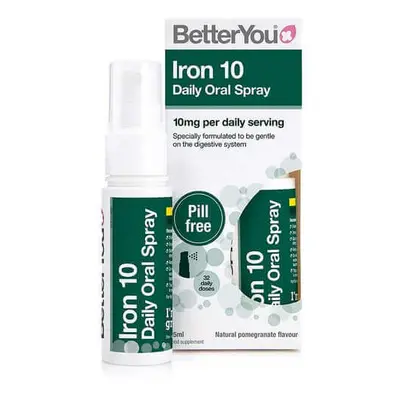 Spray orale con ferro, 10mg, 25ml, BetterYou