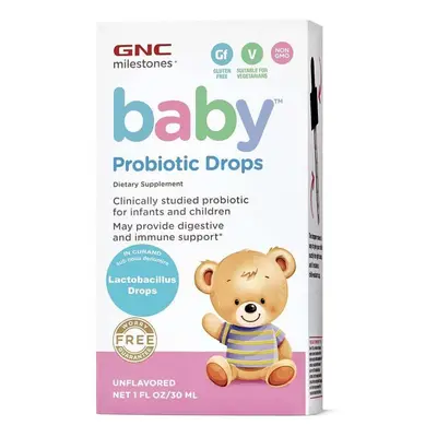 Milestones Baby Lactobacillus Gocce, 30 ml, GNC