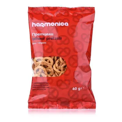 Pretzel di farina di grano tenero biologico, 60 gr, Armonica