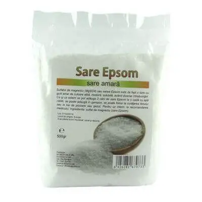 Sale di Epsom (solfato di magnesio), 500 g, Managis