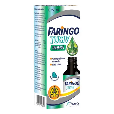 Sciroppo per la faringe all'edera Tusiv, 150 ml, terapia