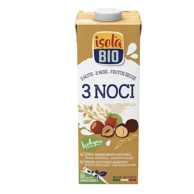 Bevanda vegetale bio a base di nocciole, mandorle, noci di macadamia, 1l, Isola Bio