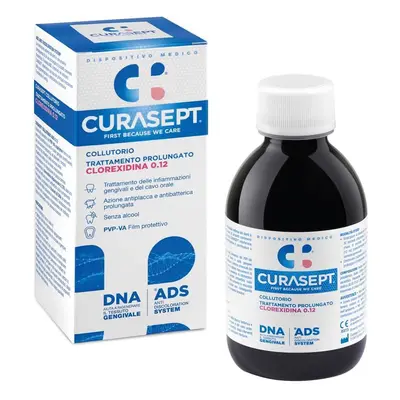 Collutorio con clorexidina allo 0,12% Ads Dna, 200 ml, Curasept