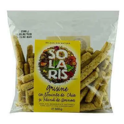 Pangrattato integrale con semi di chia e farina di quinoa, 100 g, Solaris