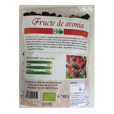 Aronia frutti biologici, 100 g, Managis