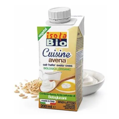 Isola Bio crema di avena per cucinare, 200 ml, AbaFoods