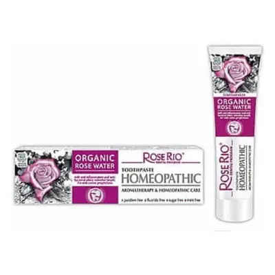 HOMEOPATIC Dentifricio biologico all'acqua di rose 65ml Rose Rio