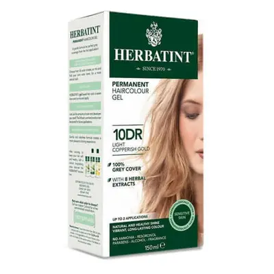 Tintura permanente per capelli, colore: Biondo chiaro ramato oro 10DR, Herbatint