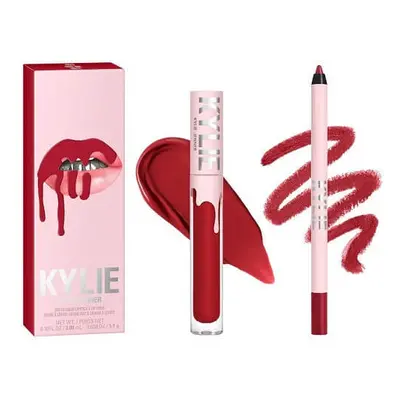 Set di rossetti e matite Kylie Lip, kit labbra opache, 403 Bite Me