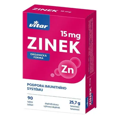 Vitar Zinco 15 mg 90 compresse