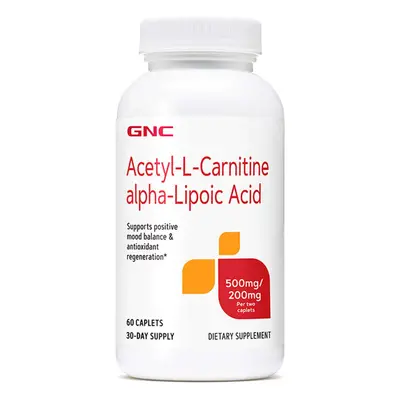 Gnc Acetil-l-carnitina Acido alfa lipoico, Ala Acetil L-carnitina 500 Mg e Acido alfa lipoico 20