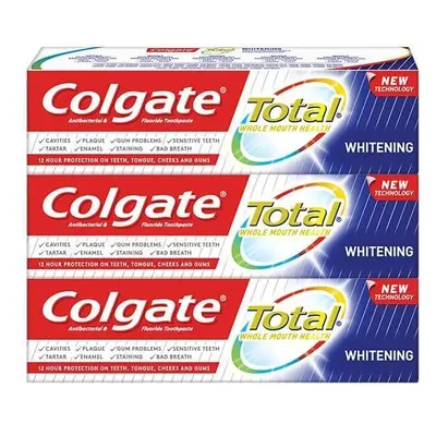 Colgate Total Whitening Dentifricio 3 x 75 ml