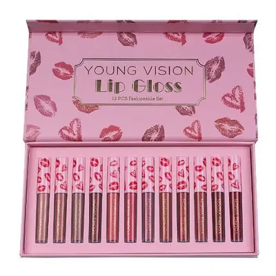 Young Vision Lip Gloss Rossetto alla moda Set da 12