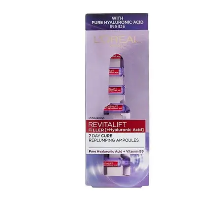 Revitalift Filler + fiale antirughe all'acido ialuronico per la ridensificazione cutanea, 7 x 1,