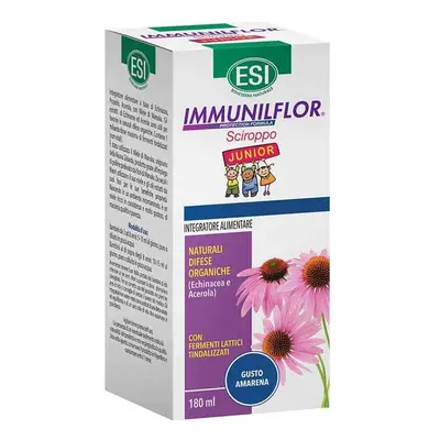 ESI Immunilflor - Sciroppo Junior Echinacea Immunostimolante per Bambini, 180ml