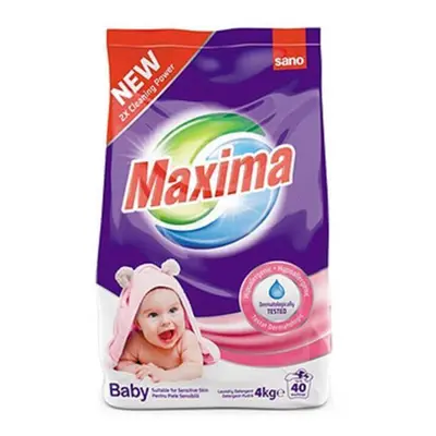 Detersivo in polvere per bucato per bambini, 4 kg, Sano Maxima