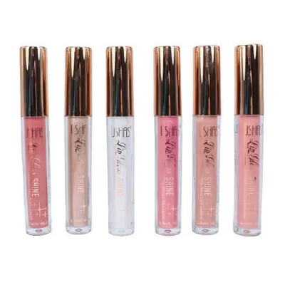 Set di 6 lucidalabbra, Ushas, Shine Lip Gloss, 03