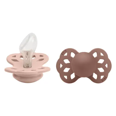 BIBS Infinity Succhietti anatomici in silicone, misura 2, Blush / Marmotta 2 pz