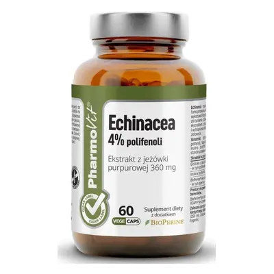 Echinacea 4% polifenoli Estratto di fiore di conifera 360 mg (60 capsule) Pharmovit Clean Label