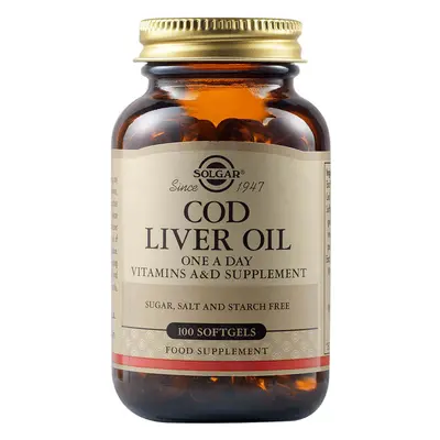 Cod Liver Oil, 100 capsule molli, Solgar