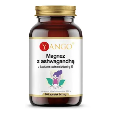 Magnesio con ashwagandha, zafferano e vitamina B6 90 capsule Yango