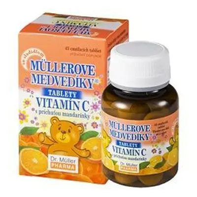 Dr.Muller Müller Müller's Teddy Bears® Compresse da leccarsi i baffi al gusto di mandarino e vit