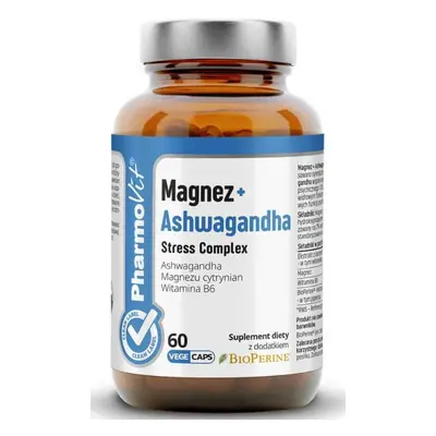 Magnesio + Complesso antistress Ashwagandha 60 capsule PharmoVit Clean Label