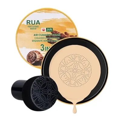 Fondotinta, Air Cushion CC Cream, RUA, Collagene e radice di legno dolce, 02 Pelle naturale, 15 