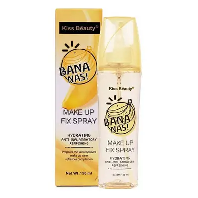 Spray fissativo idratante e antinfiammatorio, Kiss Beauty, Banane, 150 ml