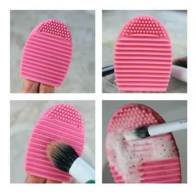 Brush Egg - Accessorio in silicone per la pulizia dei pennelli da trucco