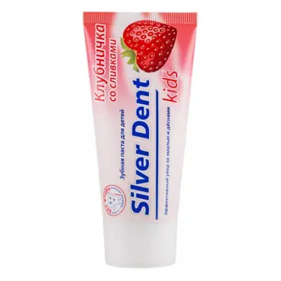 Dentifricio per bambini con crema alla fragola 75g Modum Silver Dent