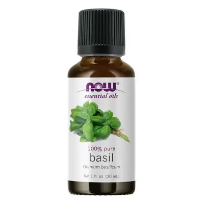 Olio essenziale di basilico 100% puro 30 ml NOW oli essenziali