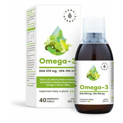 Omega-3 DHA 370 mg e EPA 700mg - 200 ml Aura Herbals