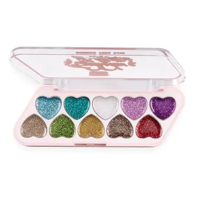 Palette trucco occhi, Ushas, Glitter, 10 colori, 02, 7,1 g