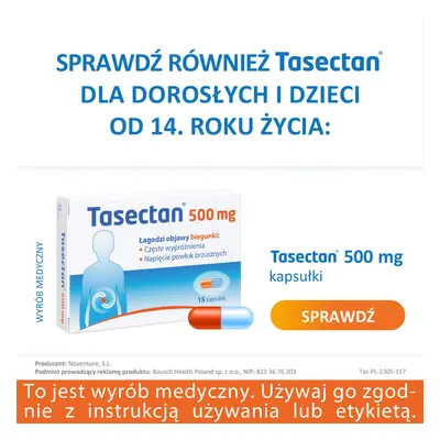 Tasectan 250mg polvere per diarrea per bambini e neonati, 20 bustine