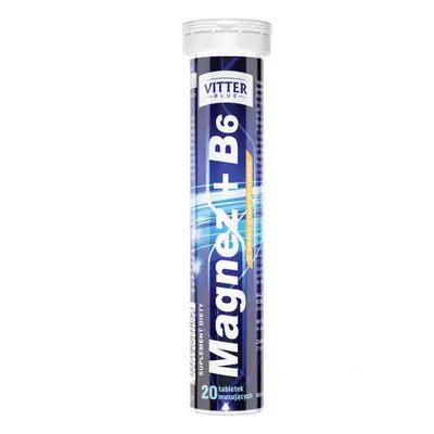 Integratore Effervescente Magnesio Vitter Blue + Vitamina B6 20 Compresse