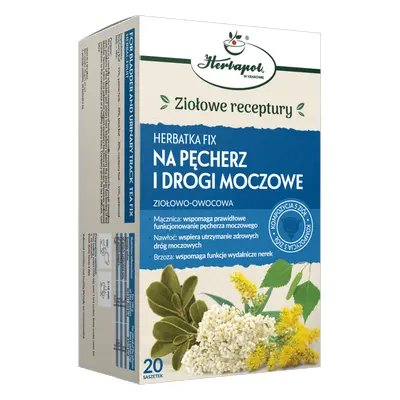 Herbapol Na Pęcherz i Drogi Urczowe (Per la vescica e le vie urinarie), infuso di erbe e frutta,