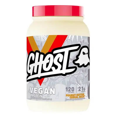 Ghost Vegan Protein, Proteine vegetali al gusto di burro di arachidi e cereali, 989 G