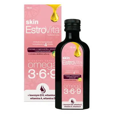 EstroVita Skin, esteri degli acidi Omega 3-6-9, aroma di limone dolce, 150 ml