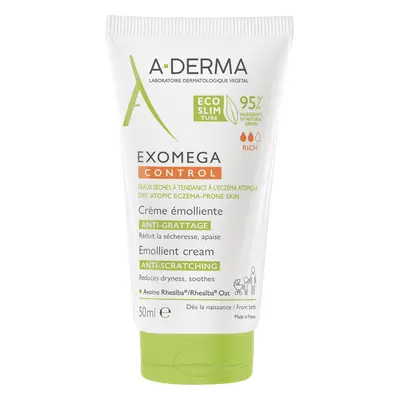 A-Derma Exomega Exomega Control Crema emolliente per pelli secche a tendenza atopica 50 ml