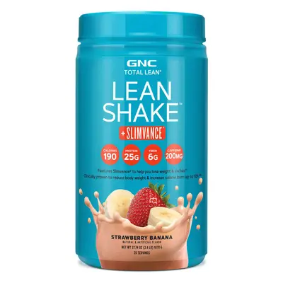 Gnc Total Lean Lean Shake + Slimvance, frullato proteico con Slimvance, al gusto di fragola e ba