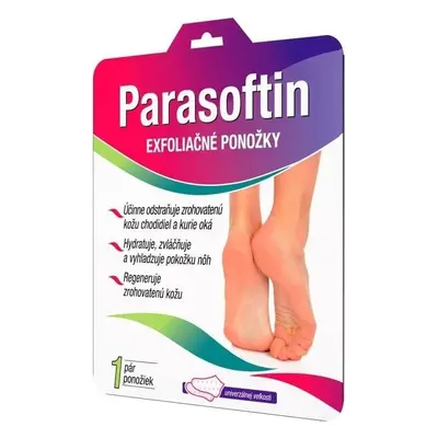 PARASOFTIN Set di guaine esfolianti 1×1, soluzione e calzini