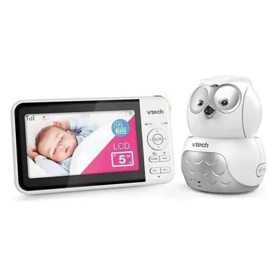 VTECH BM5550-OWL, video baby sitter Gufo con schermo da 5" e telecamera orientabile 1×1, baby si