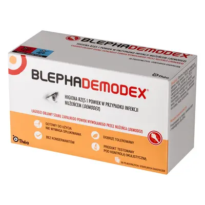 Blephademodex, salviette per palpebre, sterili, 30 pezzi